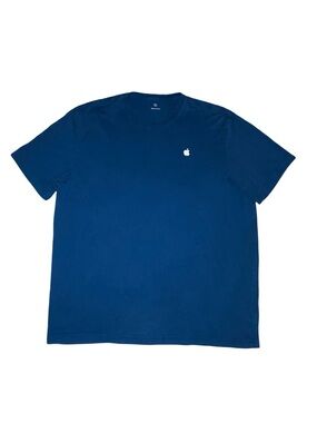 Apple Store Employee Issued Crewneck T-Shirt Minimalist Chest Logo tech bro